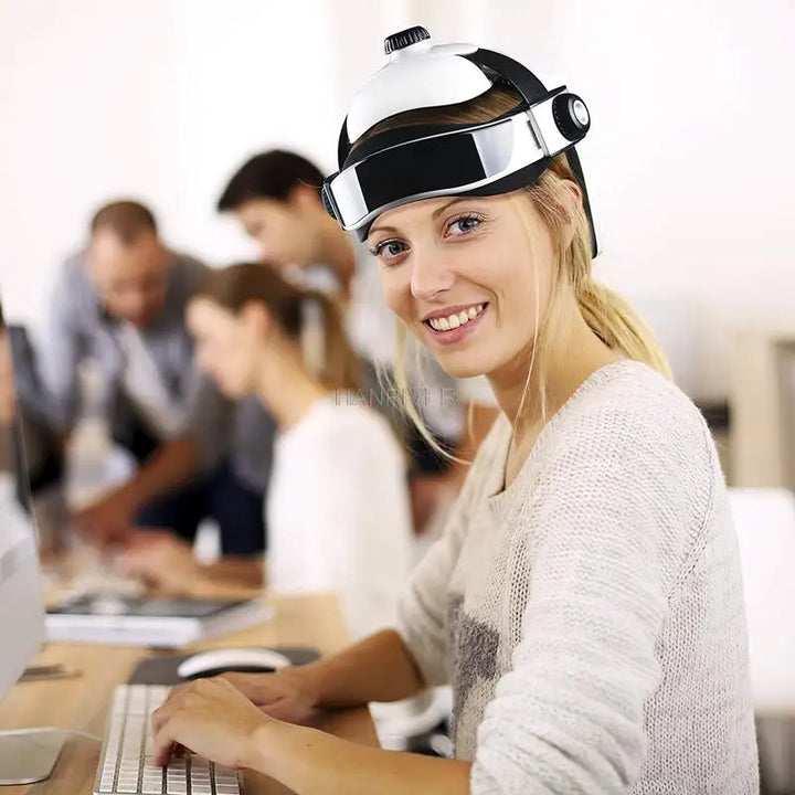 Vornyx HeadCalm™ | Air-Pressure Head Massager with Vibration & Music