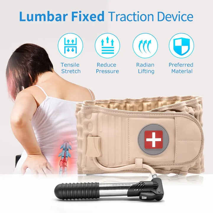 Universal Inflatable Lower Back Traction and Brace