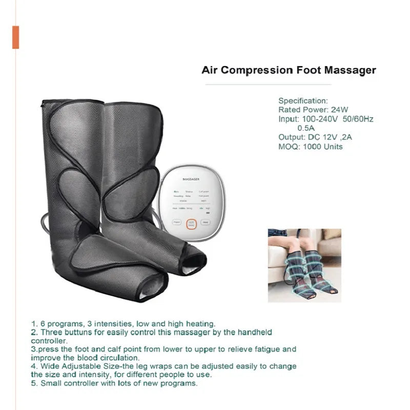 Air Compression Below-Knee Leg Massager