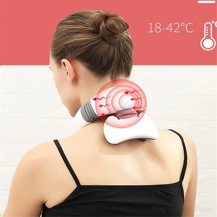 Vornyx NeuroEase™ | Electric Neck & Shoulder Pulse Massager with Heat