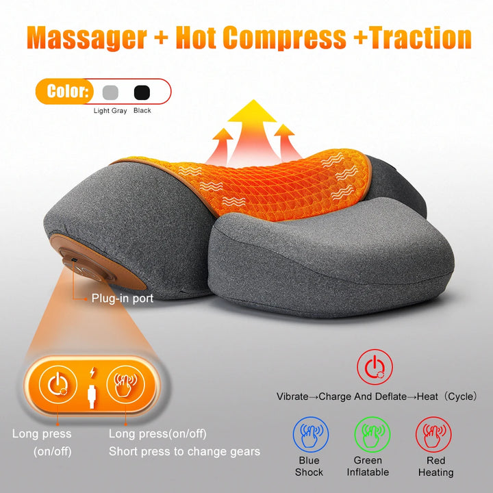 Vornyx SpineAlign™ Memory Foam Cervical Massager Pillow
