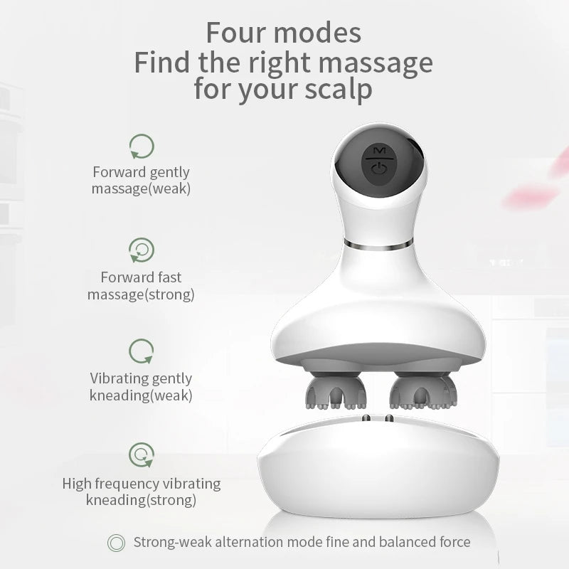Vornyx ScalpEase™ | Electric Kneading & Vibration Scalp Massager