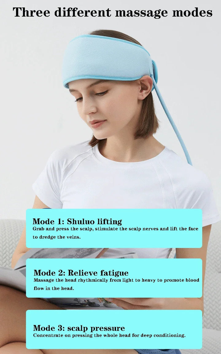 Vornyx HaloEase™ | Air Compression & Warming Head Massager