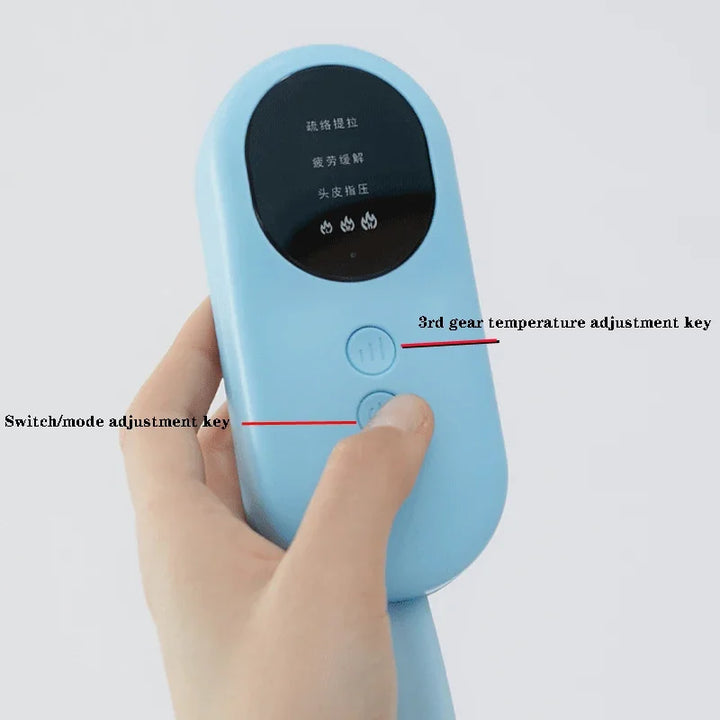Vornyx HaloEase™ | Air Compression & Warming Head Massager
