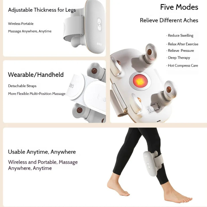 Vornyx LegEase Pro+ — Smart Calf Massager with Heat, Air Compression & Red Light Therapy