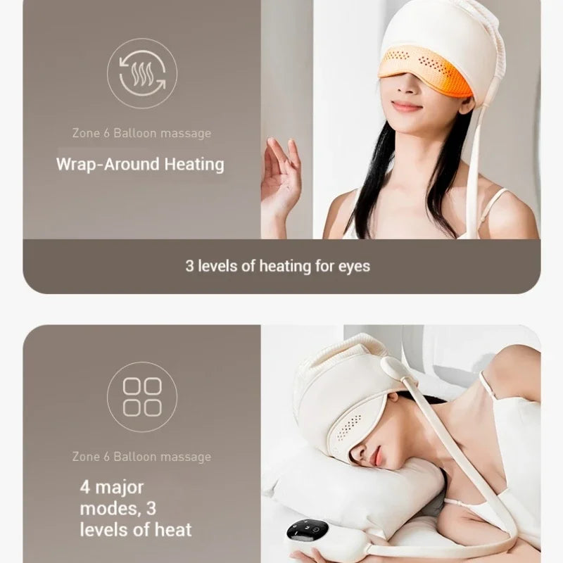Vornyx HaloRest™ | Heated Head & Eye Massager with Air Compression
