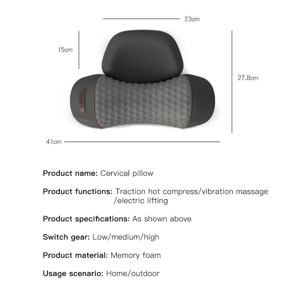 Vornyx SpineAlign™ Memory Foam Cervical Massager Pillow
