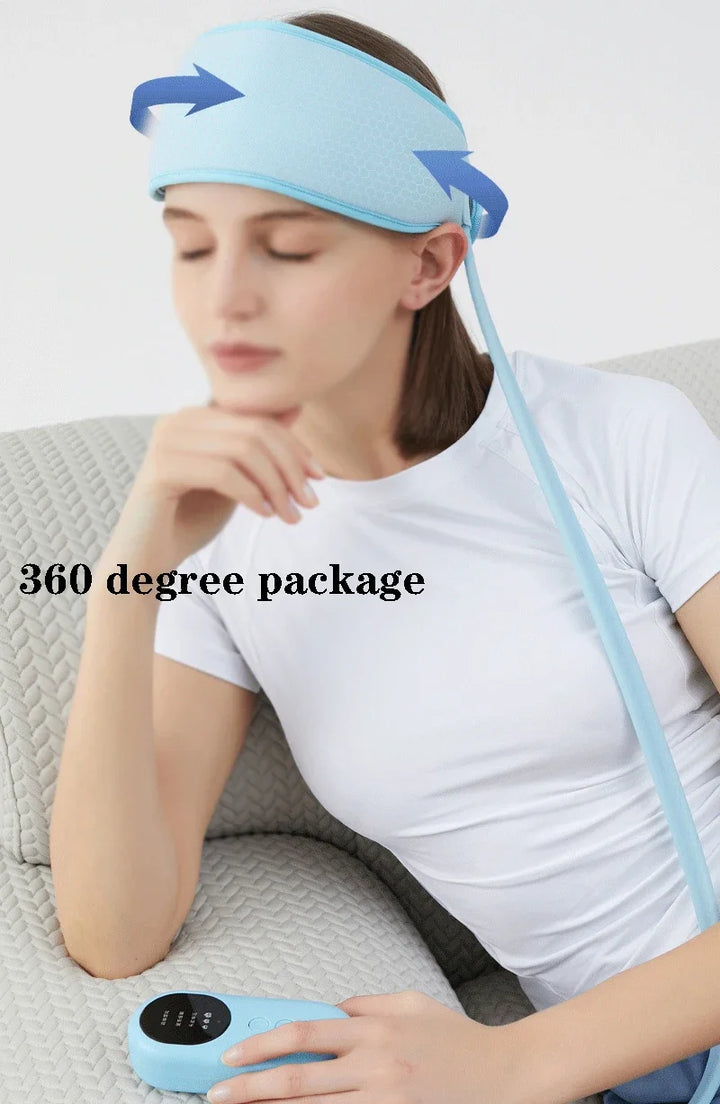 Vornyx HaloEase™ | Air Compression & Warming Head Massager