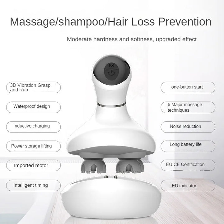 Vornyx ScalpEase™ | Electric Kneading & Vibration Scalp Massager