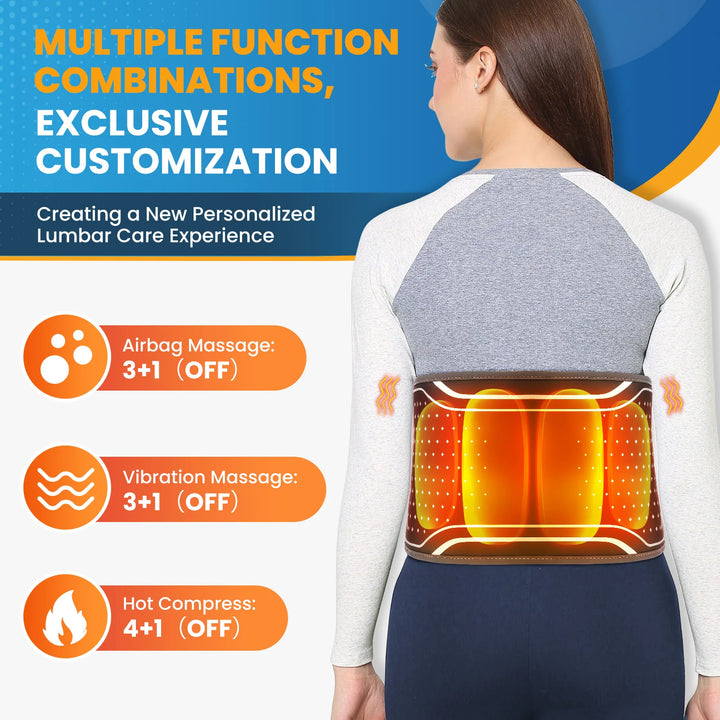 Vornyx NeuroFlex™ AirPulse | 3-in-1 Heated Waist Massager